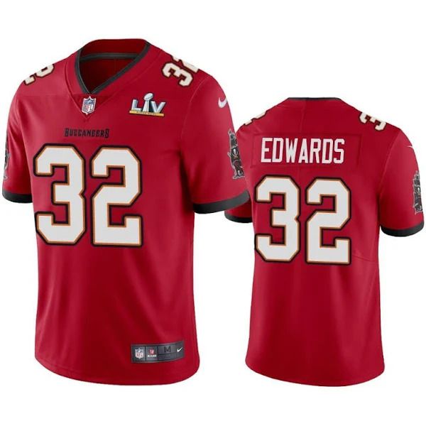 Men Tampa Bay Buccaneers #32 Mike Edwards Nike Red Super Bowl LV Limited NFL Jersey->tampa bay buccaneers->NFL Jersey